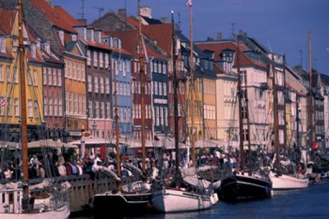Waterfront Denmark Canvas Art - David Herbig DanitaDelimont (27 x 18)
