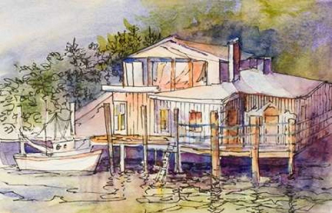 Waterfront I Canvas Art - Jane Slivka (24 x 36)
