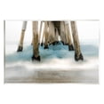thumbnail image 1 of Waterfront Pier Splashing Sea Waves Coastal Graphic Art Unframed Art Print Wall Art, 1 of 6