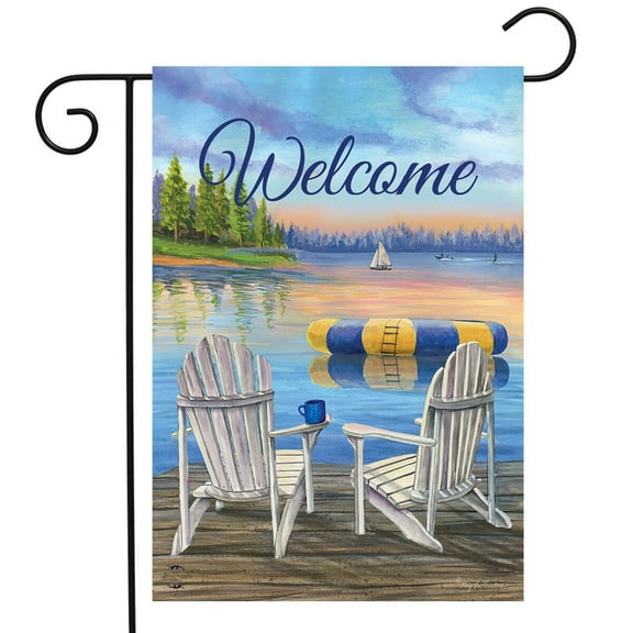 Briarwood Lane Waterfront Retreat Nautical Garden Flag