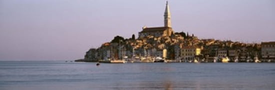 Waterfront Rovinj Croatia Canvas Art - Panoramic Images (36 x 12)