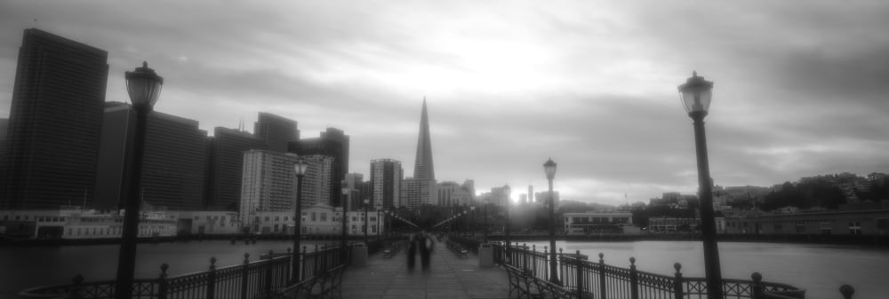 Waterfront San Francisco CA Canvas Art - Panoramic Images (6 x 18)