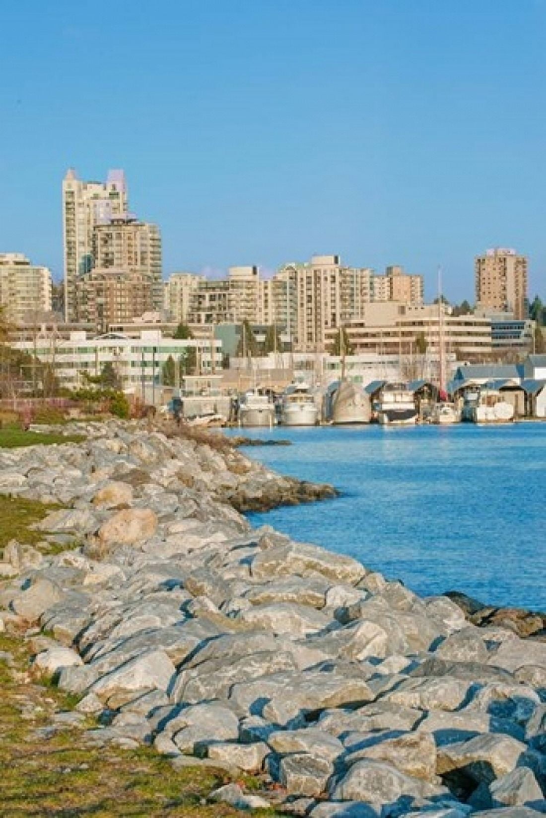 Waterfront Vancouver British Columbia Canada Canvas Art - Rob Tilley DanitaDelimont (24 x 36)