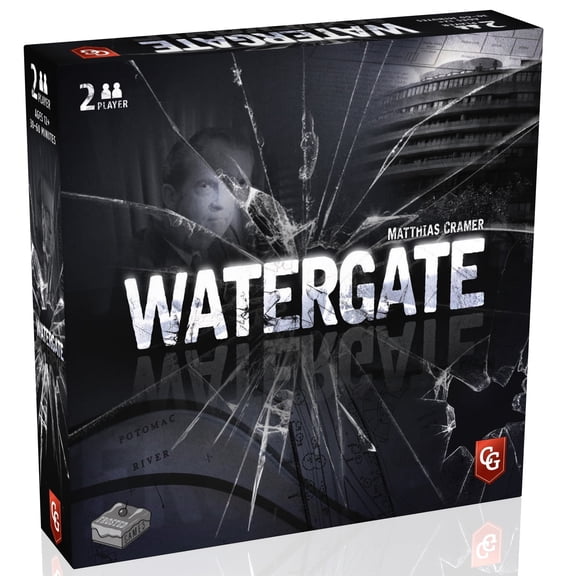 Capstone Games Watergate Strategy Board Game, 2 Players, 30-60 Min Playtime, Ages 12+, Historical Tabletop, 1 Pack