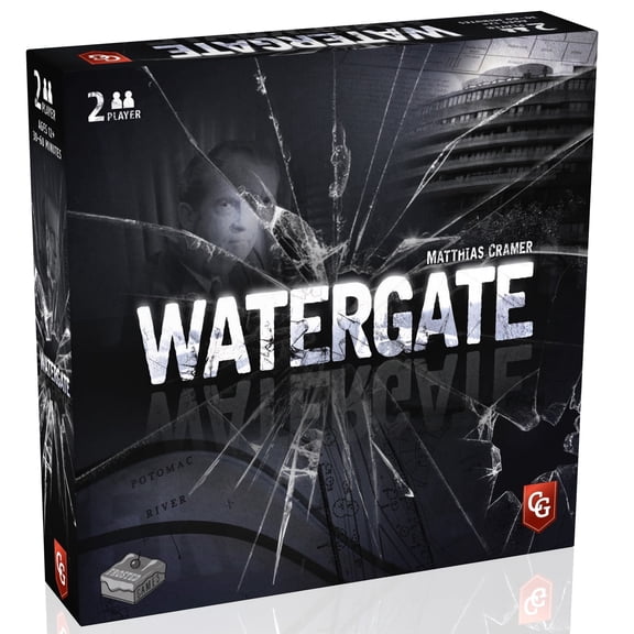 Capstone Games Watergate Strategy Board Game 2 Players, 30-60 Minutes Playtime, Ages 12+, Historical Tabletop Game for Adults