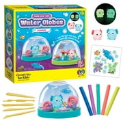 Creativity for Kids Make Your Own Water Globes Magical Axolotls - Create 2 Snow Globe Axolotl Craft Kit Toys, Ages 6-8+