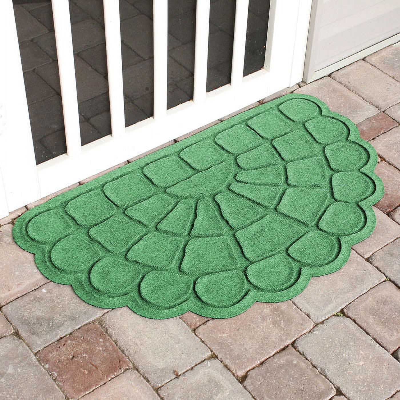 Waterhog 24" x 39" Cobblestone Slice HalfOval Doormat