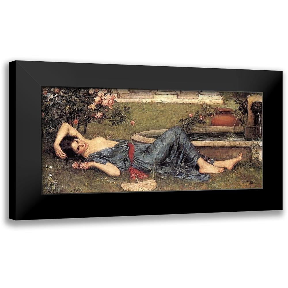 J・W・ウォーターハウス Waterhouse, J. W. 14x8 Black Modern Framed Museum Art Print Titled