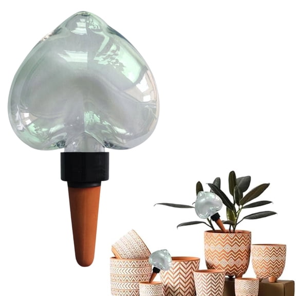 Watering Balls, Automatic Plant Watering for Room, Balcony and Garden, Transparent Water Bulbs with Drip System for Holidays and Everyday Use (200 ml) (8Pcs Heart-Shaped)