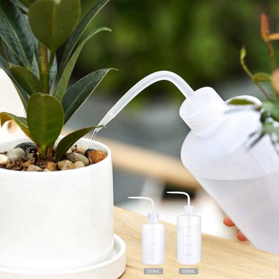 Watering Bottle under $5! Cagogo Plastic Watering Can for Indoor Plants, Bend Spout Watering Bottle for Succulentsss and Flowers, Squeeze Bottle for Precise Plant Feeding