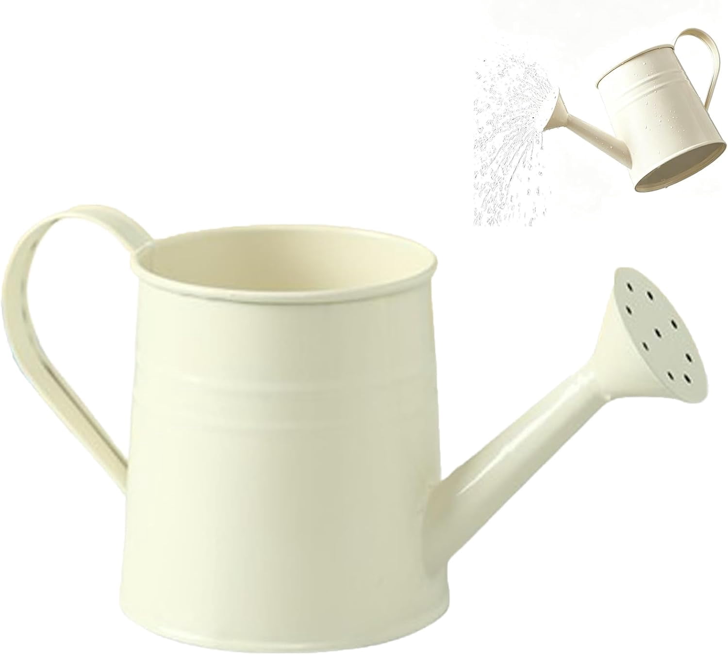 Watering Can Gardening Tool Accessories, Sprinkling Can 1L Metal Flower Garden Watering Can for Outdoor Indoor Plants Lawn Garden