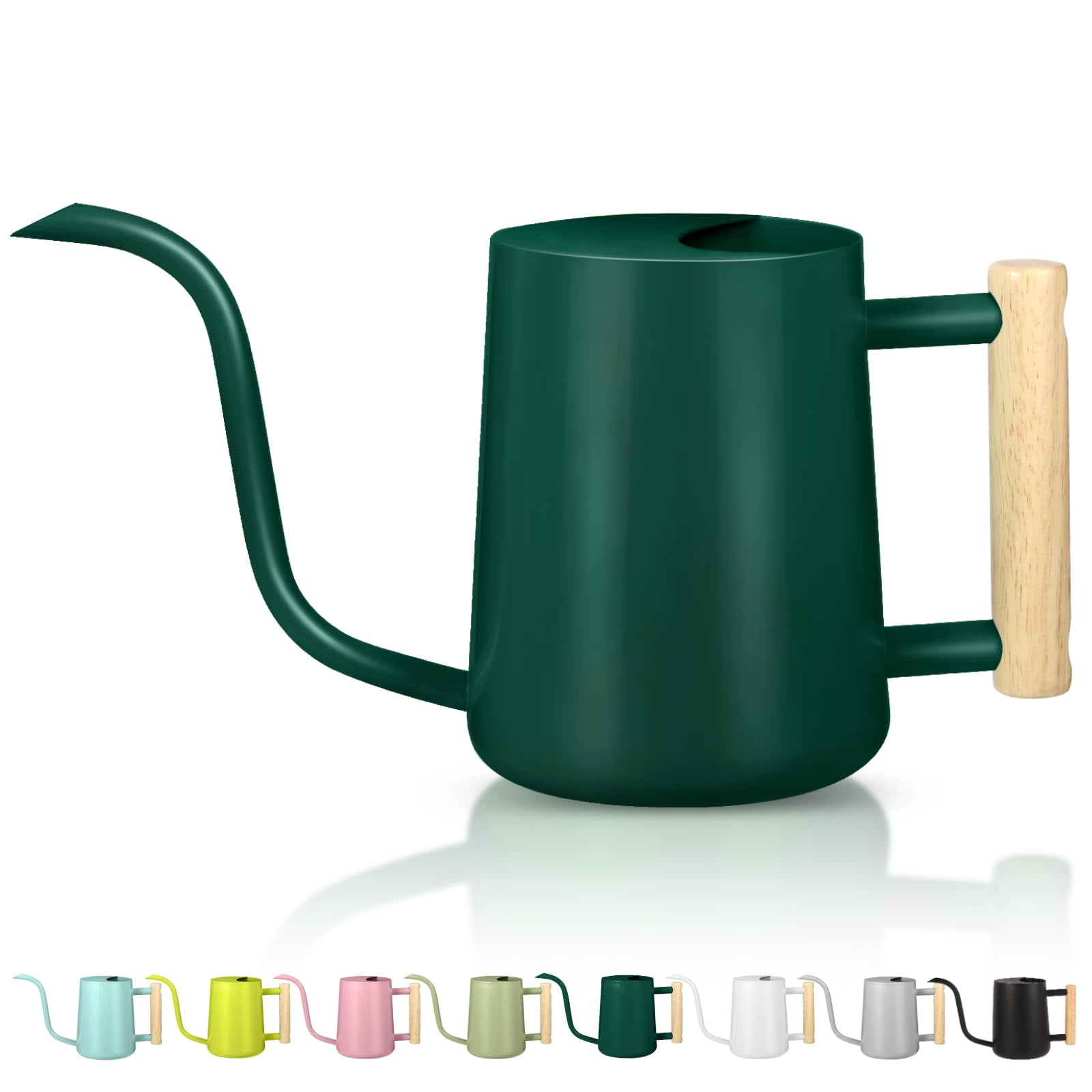 Watering Can Indoor Plants, 35oz Small Stainless Steel Metal Watering Can Modern Decorative Watering Pot with Long Spout for Indoor House Plant Bonsai Garden Flowers (Copper) - ALPINEGREEN
