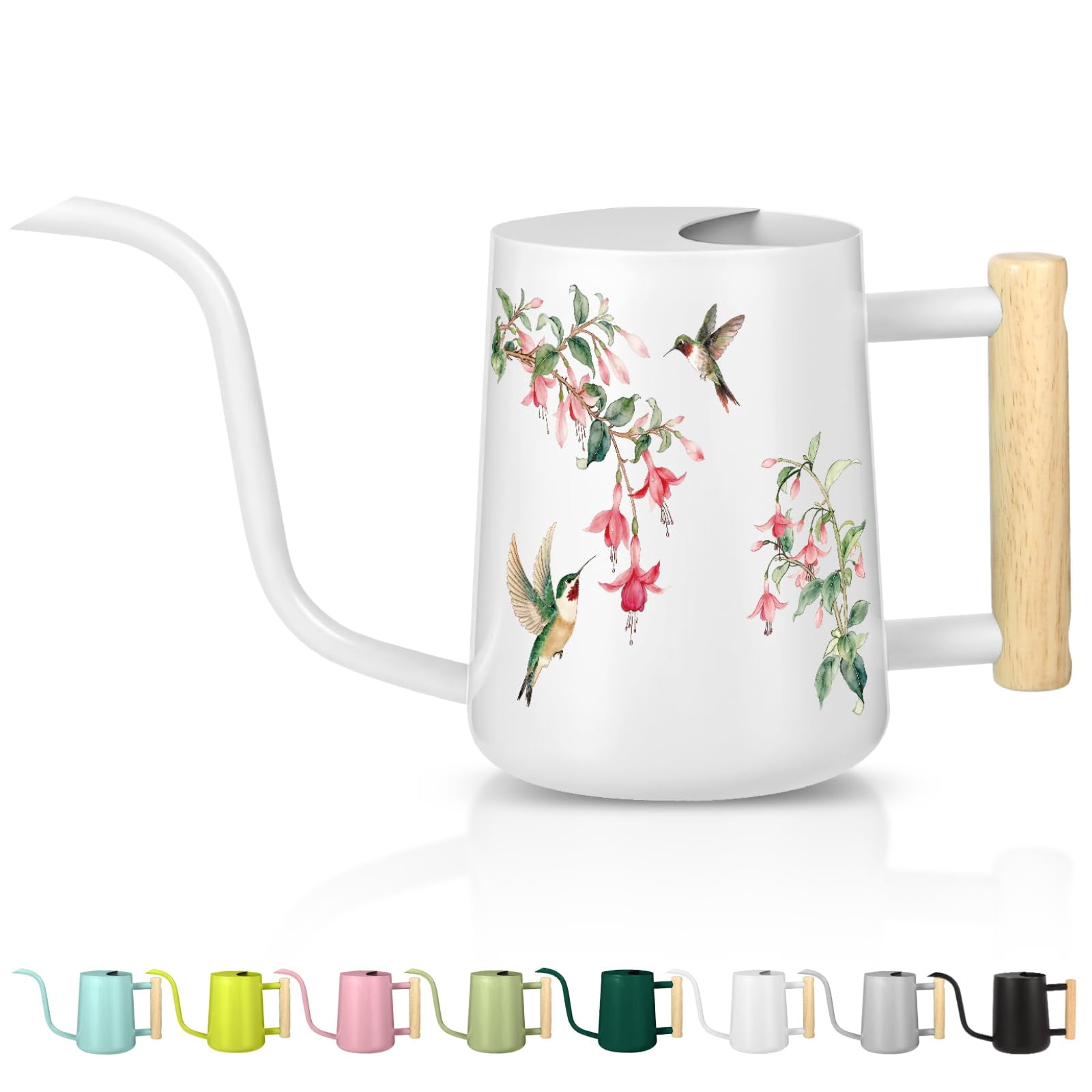 Watering Can Indoor Plants, 35oz Small Stainless Steel Metal Watering Can Modern Decorative Watering Pot with Long Spout for Indoor House Plant Bonsai Garden Flowers (Copper) - WHITE 1