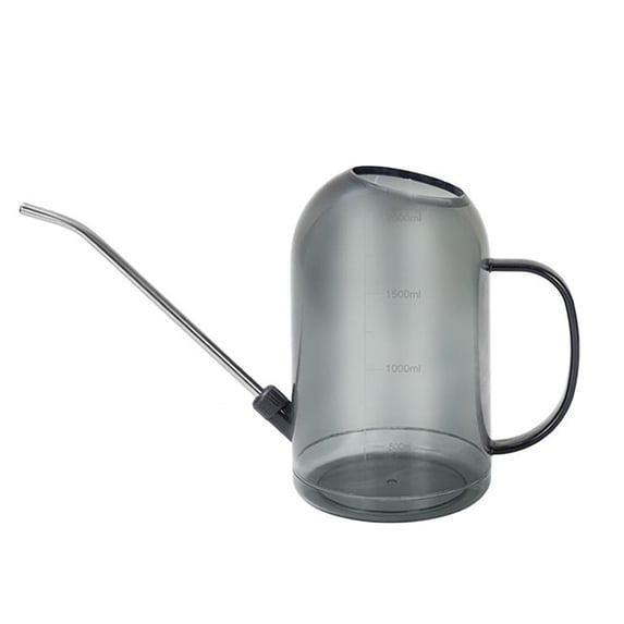 Watering Can for Indoor 68oz Stainless Steel & Long Spout Garden Watering Pot, Translucent Design with Clear Scale for Precise Watering Succulents Home Office