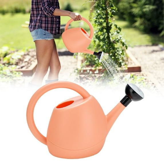 Watering Can for Indoor Plants, Small Watering Cans for House Plant Garden Flower, Long Spout Water Can for Outdoor Watering Plants, 1.5L/ 0.4 Gallon (Pink) 5.12x6.69"