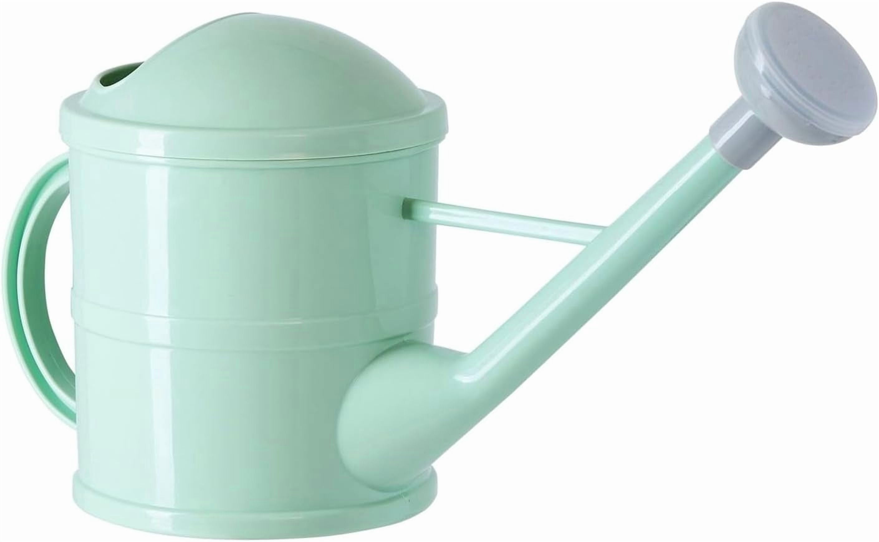 Watering Can - Plant Waterer with Long Spout & Detachable Sprinkler Head Compact Design for Indoor Garden Kids Gardening Green, 0.4 Gallon