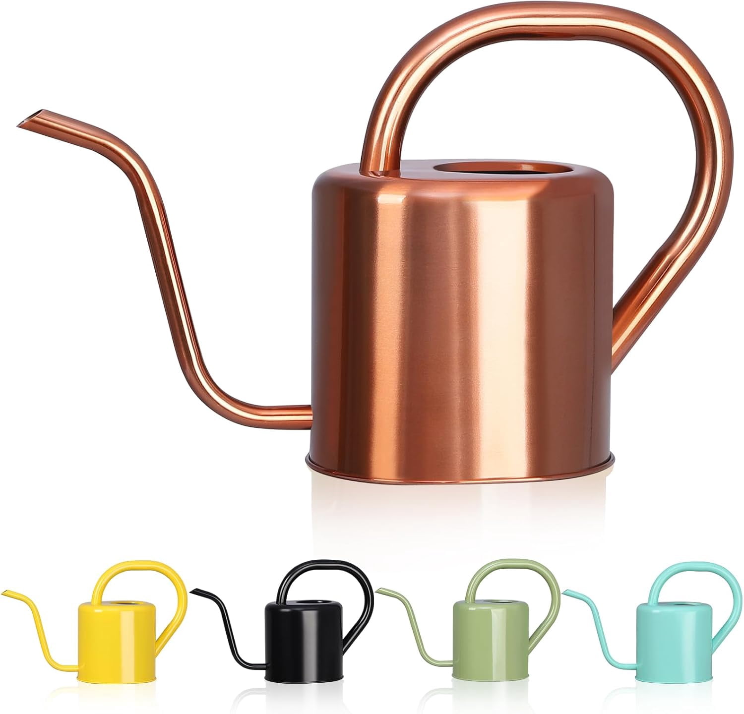 Watering Can, Stainless Steel Can for Indoor & Outdoor Plants, 1L/35oz Long Spout Water with Handle, Rust-Proof Plant Pot House Garden Flowers