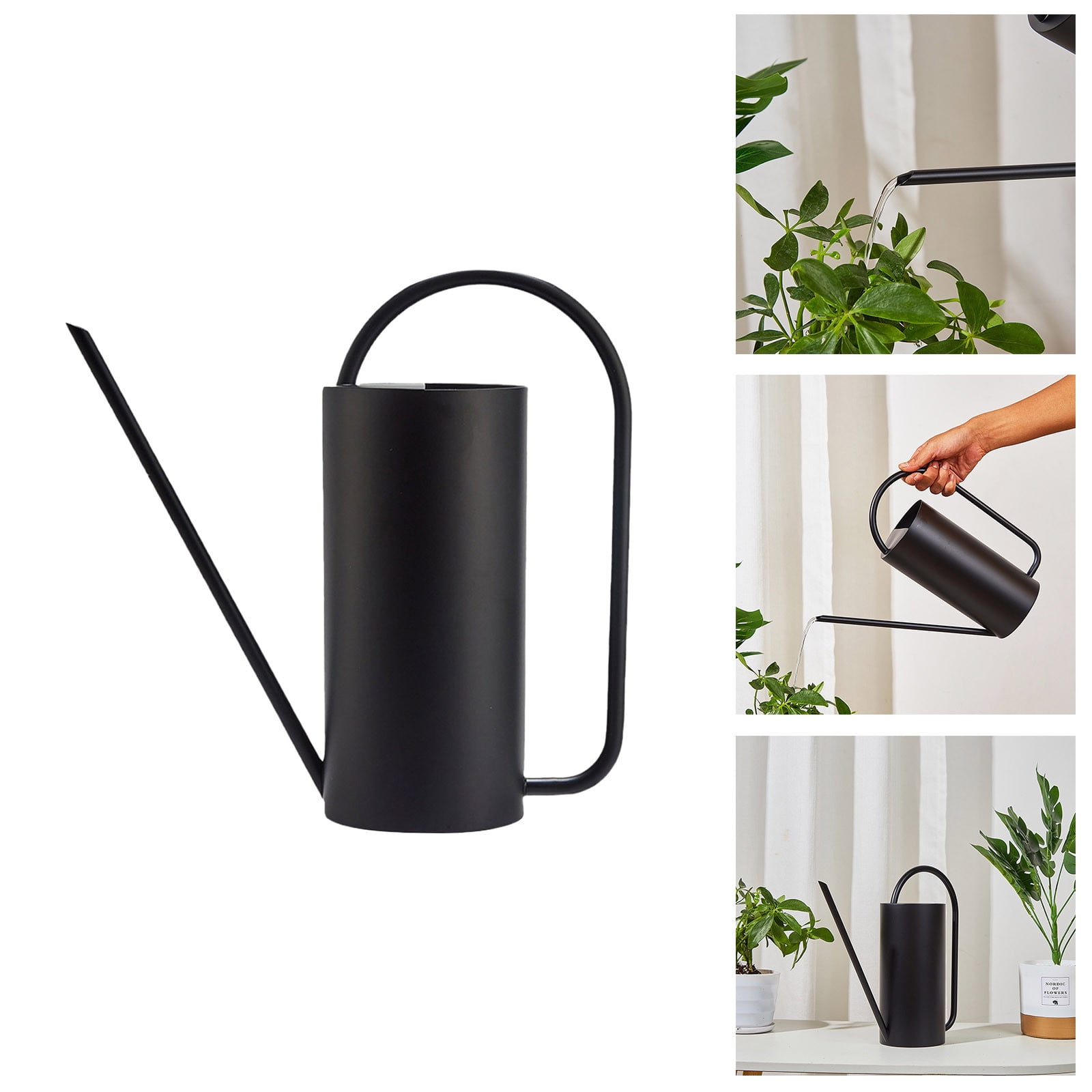 Watering Can for Indoor and Outdoor Use 1500ml Large Capacity Stainless Steel Watering Kettle with Long Spout Gardening for Bonsai and