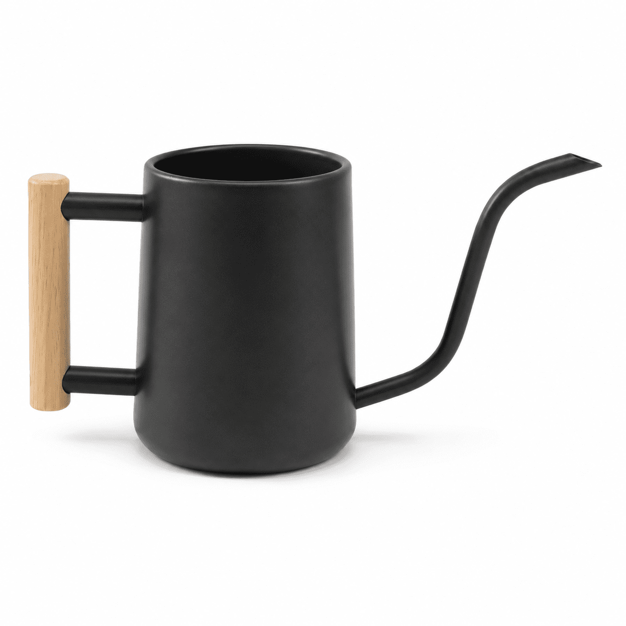 Watering Can for Indoor Plants Metal Stainless Steel Pot with Long Spout for House Plants Bonsai Outdoor Garden Flower Decorative 35 oz Black