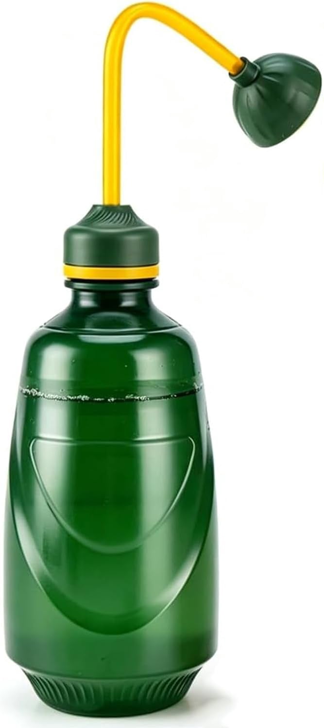Watering Can for Seedlings, Small House Plant Garden Flower 0.45L (Green)