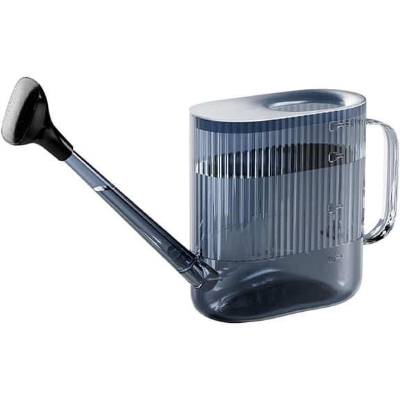 Watering Cans, 1800ml/61oz Plastic Long Spout Sprinkling Pot, Fashion Removable Fine Water Holes Indoor Outdoor Garden Flowers, Succulents Watering Pot, Garden Watering Can (Grey)