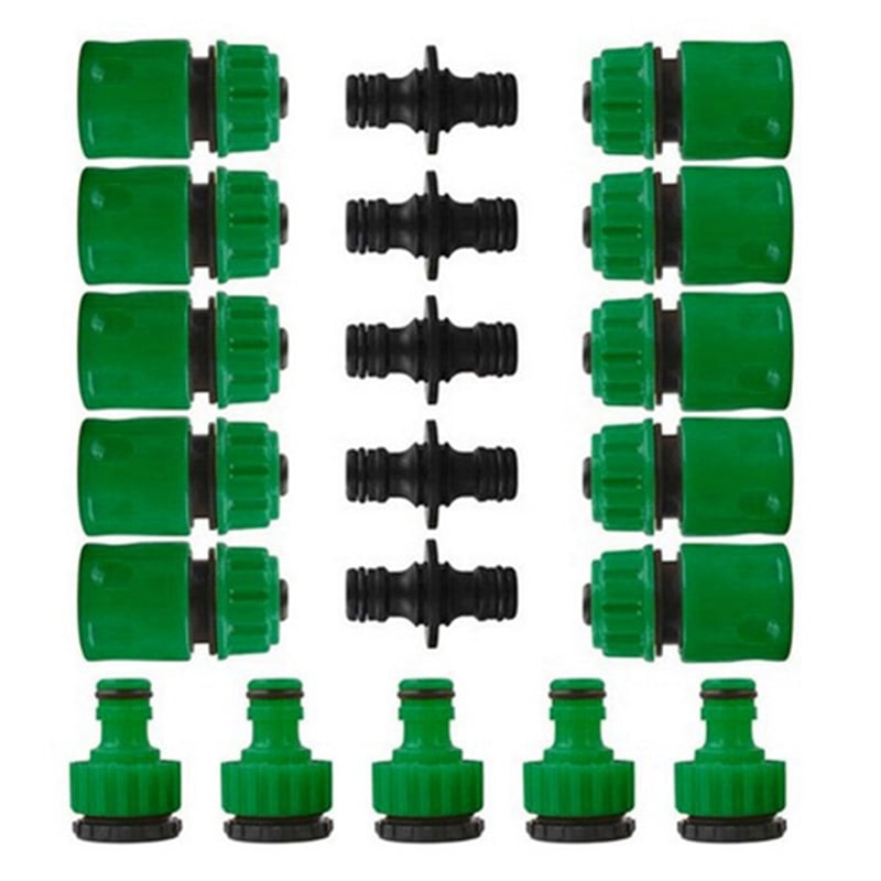 Watering Hose ABS Quick Connector End Double Male Hose Coupling Joint