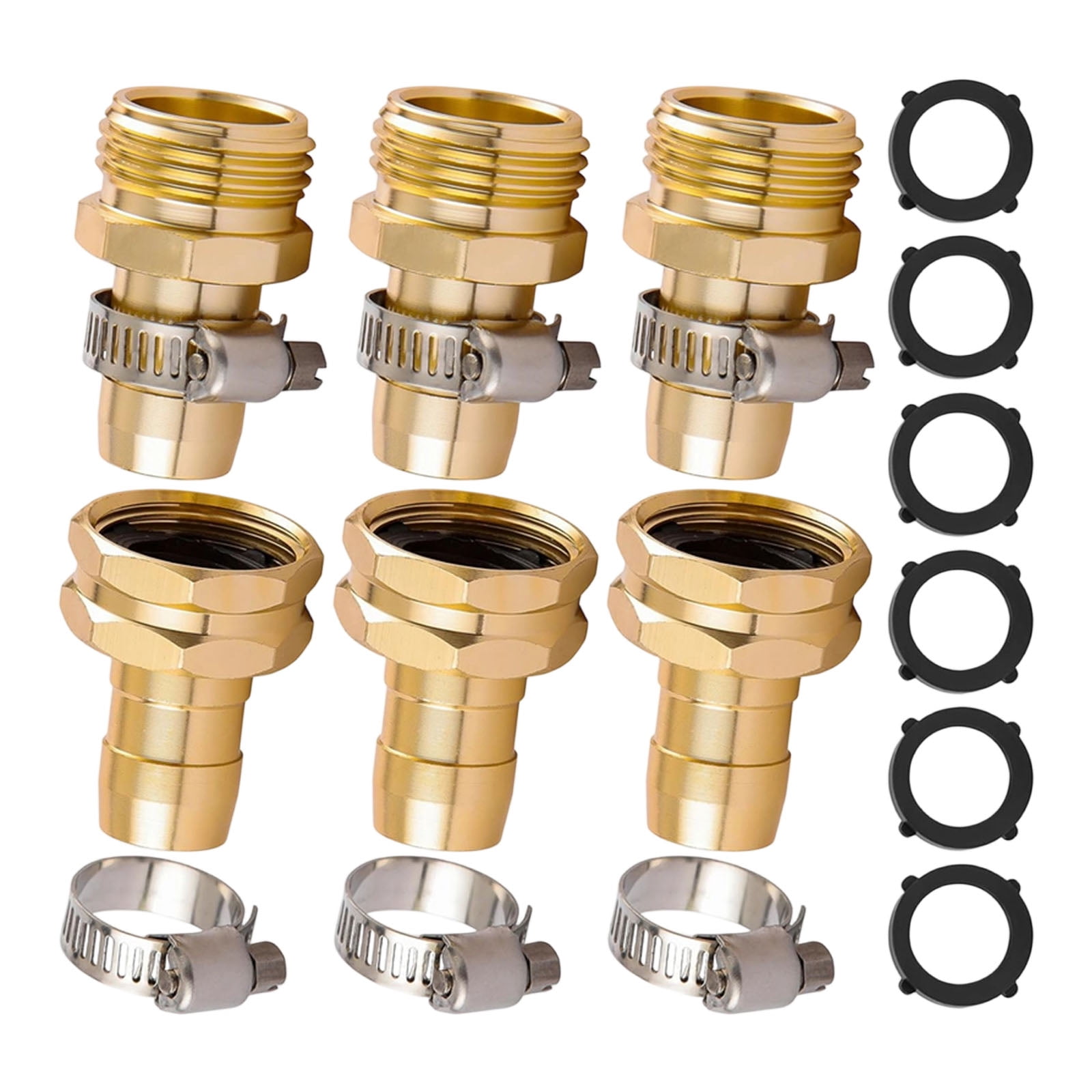 Mender Watering Line Mender Set for Garden Hoses, Metal Connector Hardware ...