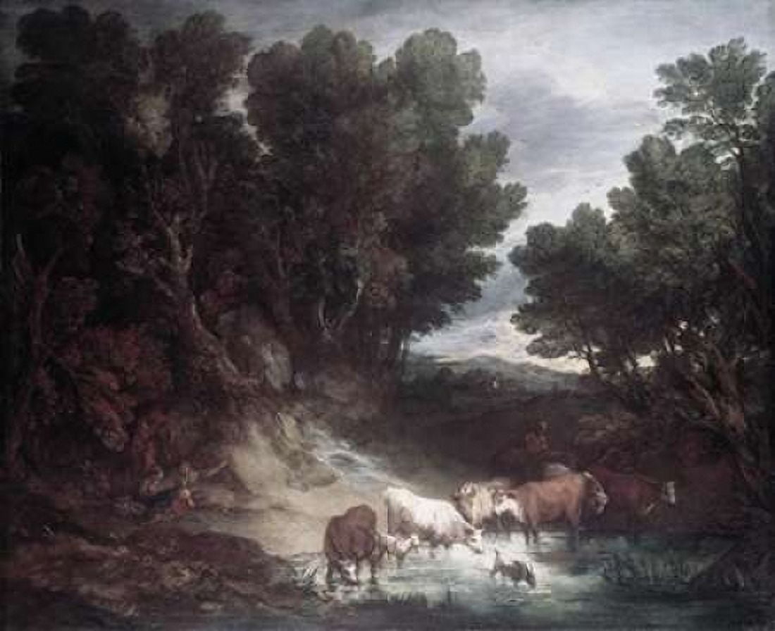 Watering Place Canvas Art - Thomas Gainsborough (20 x 24)