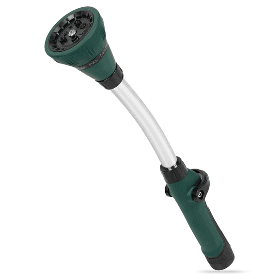 SIVROCK 15 inch Watering Wand with Thumb Control Switch, 8 Adjustable Spray Nozzle for Garden, Dog Shower, Car Cleaning & Lawn Care