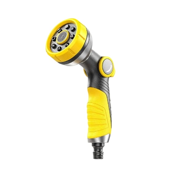 Watering flower high-pressure water gun, spring telescopic hose, eight-function multi-flow tool set (Thumb Shower Head (Without Connector))