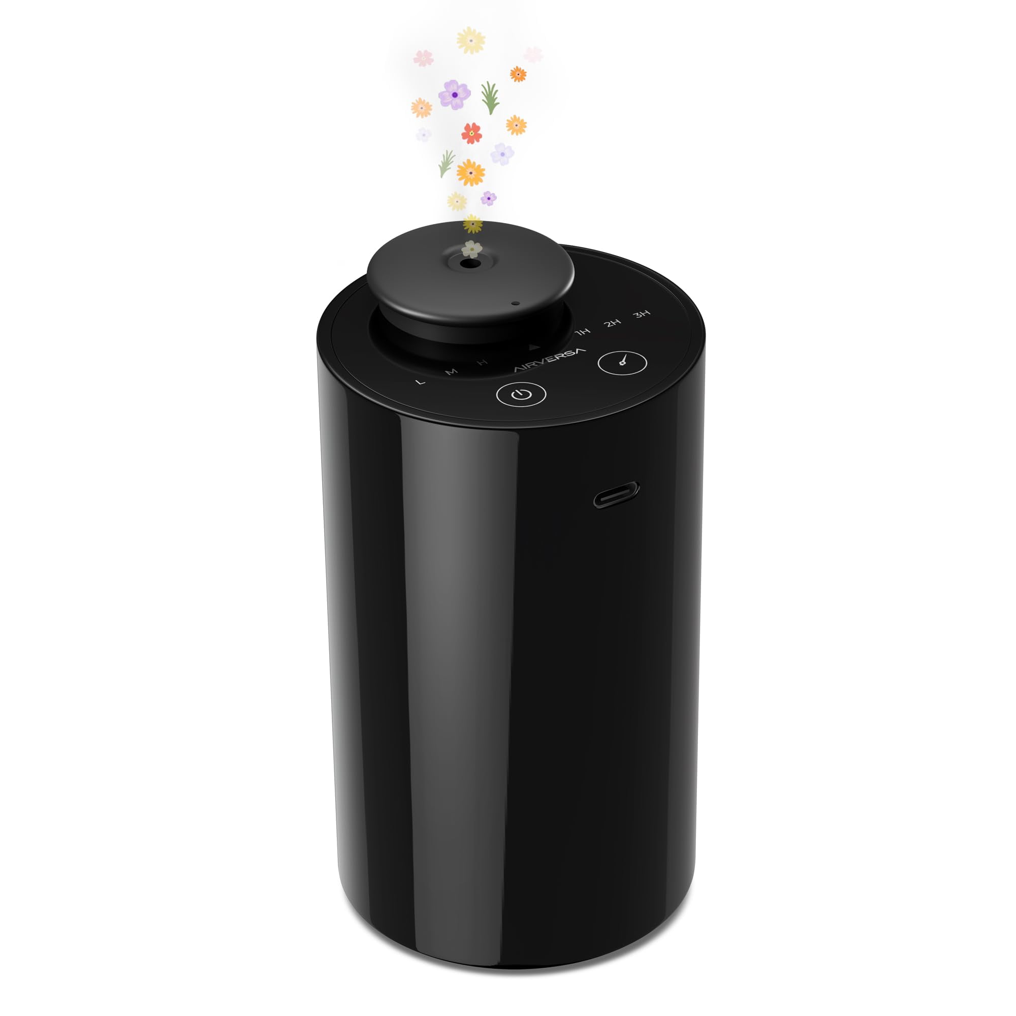 Waterless Diffuser for Essential Oil, Battery Operated Nebulizer, 0.7 ...