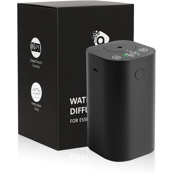 Waterless Diffuser for Essential Oil, Rechargeable Scent Diffuser Machine, 0.7 Fl.Oz./ 20mL Capacity, Mini Scent Air Machine, 4 Countdown Timers & 4 Mist Levels for Home, Room, Car, Office,