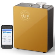 Smart Waterless HVAC Scent Diffuser for 3000 sq. ft.,Golden | Touch & Bluetooth control, metal body, dual HVAC/portable design for home & commercial large spaces
