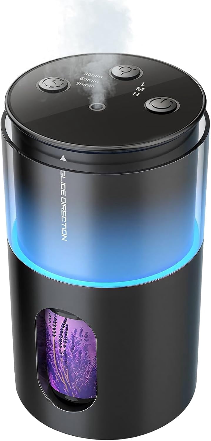 Waterless Diffuser for Essential Oil: Mini Battery Scent Diffuser for ...