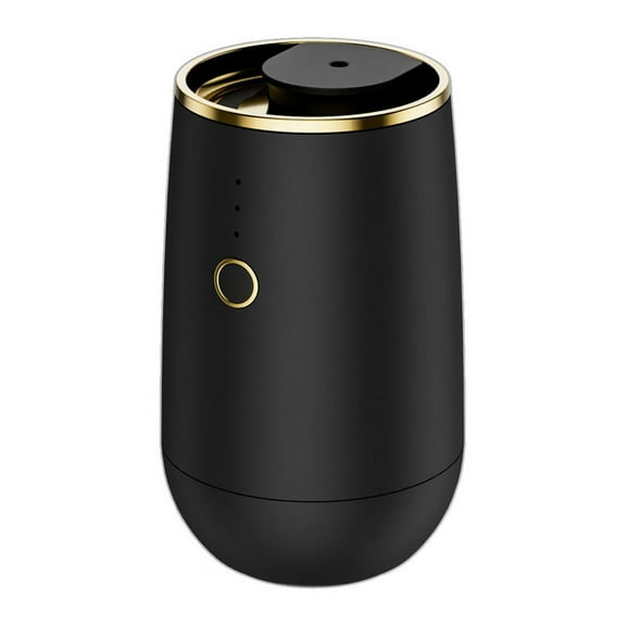 Waterless Essential Oil Aromatherapy Diffuser Desktop Portable Electric for Spa Home Mini Car Timing Black