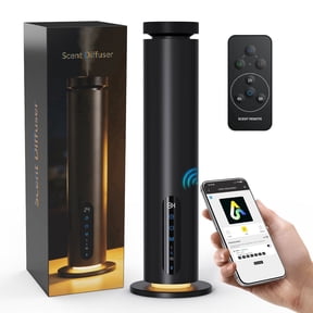 Fajuod Waterless Essential Oil Diffuser, 2000 Sq.ft, Smart App & Remote Control