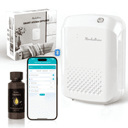 Fajuod Waterless Essential Oil Diffuser, 2500 sq ft Coverage, Bluetooth App Control, Wall Mounted, White