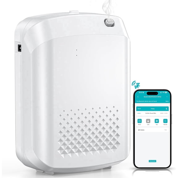 Waterless Essential Oil Diffuser 400ml, 3000 sq ft Scent Machine, Bluetooth App Control, Quiet Wall Mount Aromatherapy Diffuser for Home Hotel Office