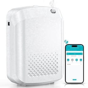 OANDYS Waterless Essential Oil Diffuser for 3000 Sq.Ft Large Room, 400ml Bluetooth App Wall Mount Quiet Scent Machine for Home Hotel Spa Office, White