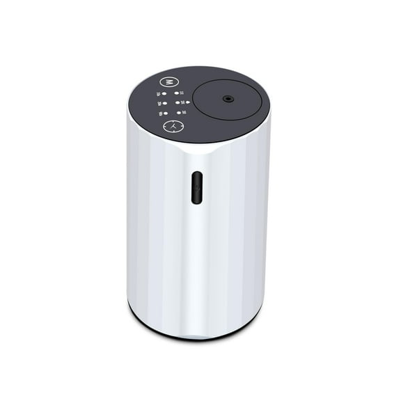 Waterless Essential Oil Diffuser Aromatherapy Scent Diffusers for Home Large Room, Bedroom, Car, Office, Desk, Battery Operated Mini Portable Air Freshener (White-2)