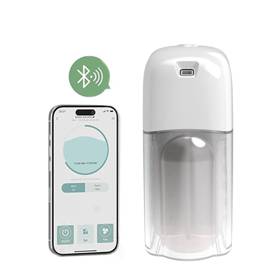 Waterless Essential Oil Diffuser D Battery Operated Aromatherapy Diffuser with 200mL Capacity Mini Portable Scent Air Diffuser for Home Room Car Office