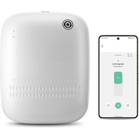 Waterless Essential Oil Diffuser for Home and Commercial Use, Up to 2000 sq.ft. 400 mL Capacity, Aromatherapy Scent Diffuser for Large Rooms, Smart Scent Air Machine, ANW-White