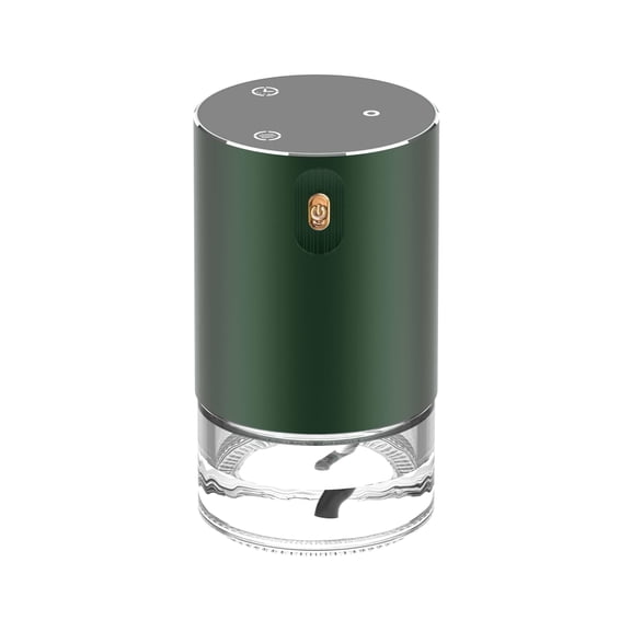 Waterless Essential Oil Diffuser for Home Room Desk Car Air Freshener Diffuser, Up to 600 sq ft, Mist Level and Timer Settings,3 Adjustable Lighting Modes ,100mL Capacity, Cold Air, RD1 Green