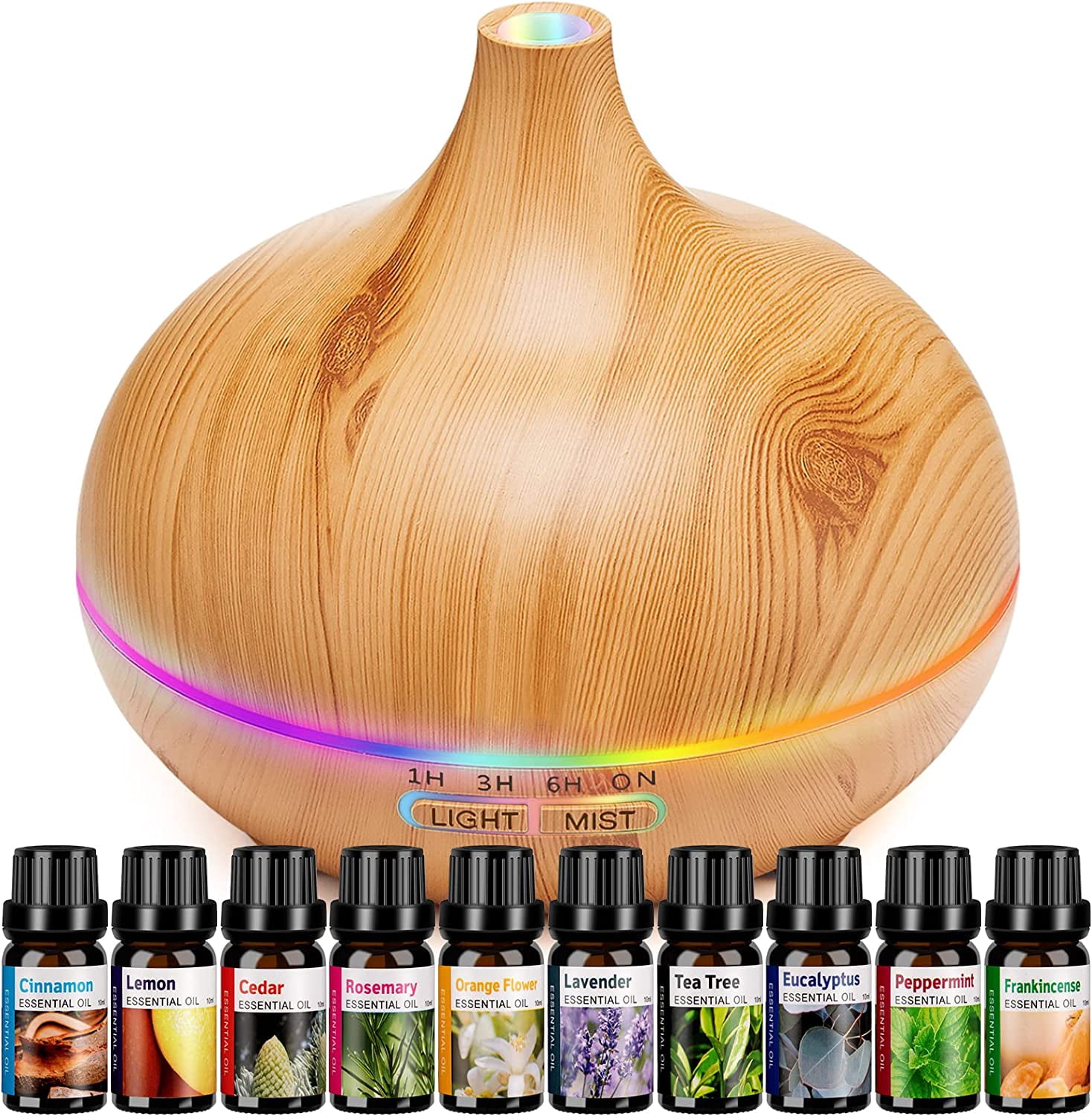 Waterless Essential Oil Diffuser, Portable Aromatherapy Diffuser with ...