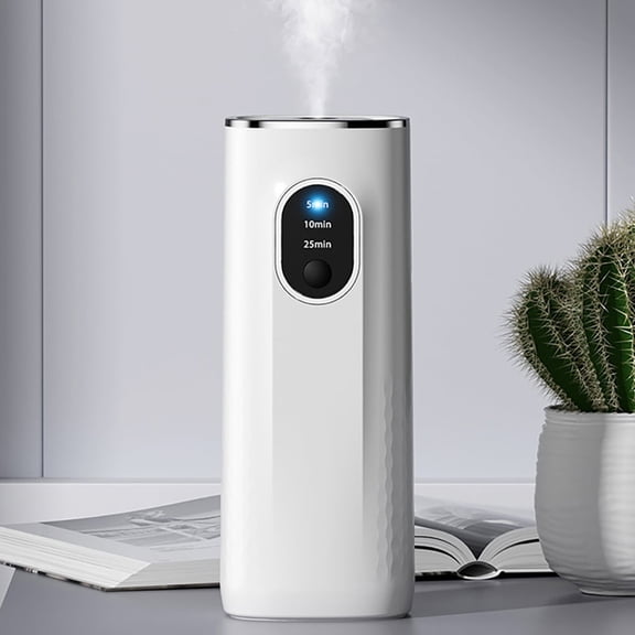 Essential Oil Nebulizing Diffuser, Waterless Design, 3 Timer Settings, Wall Mount & Freestanding Dual Use