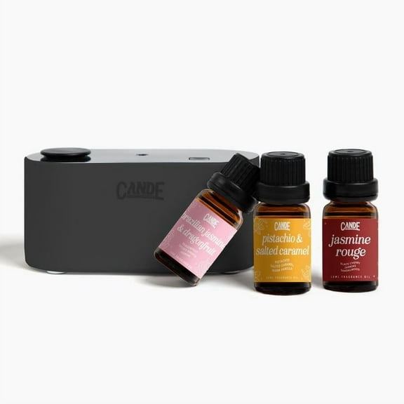 Waterless Fragrance Oil Diffuser Gift Set - - Battery Operated, Compact Design, Inlcudes 3 Scents