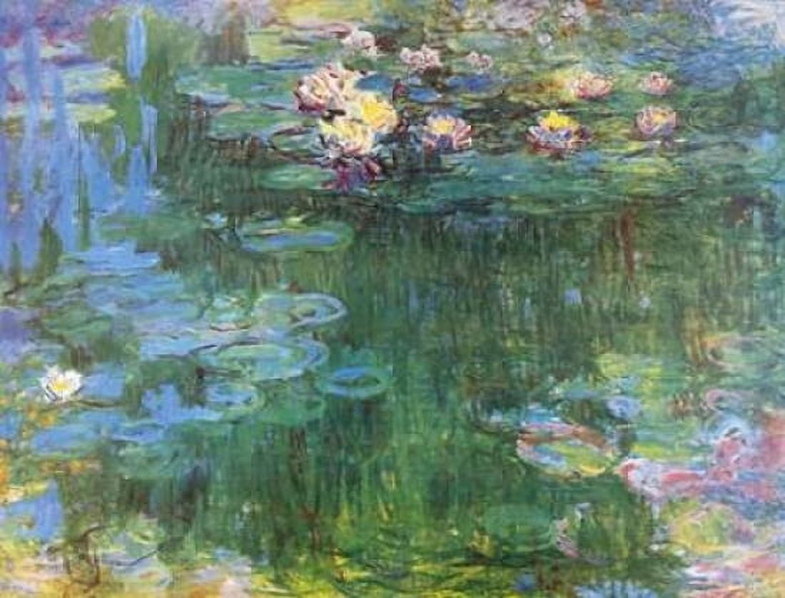 Waterlilies 1916 - 3 Canvas Art - Claude Monet (18 x 24)