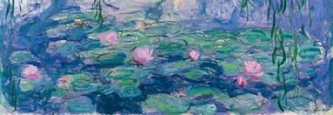 Waterlilies Canvas Art - Claude Monet (10 x 20)