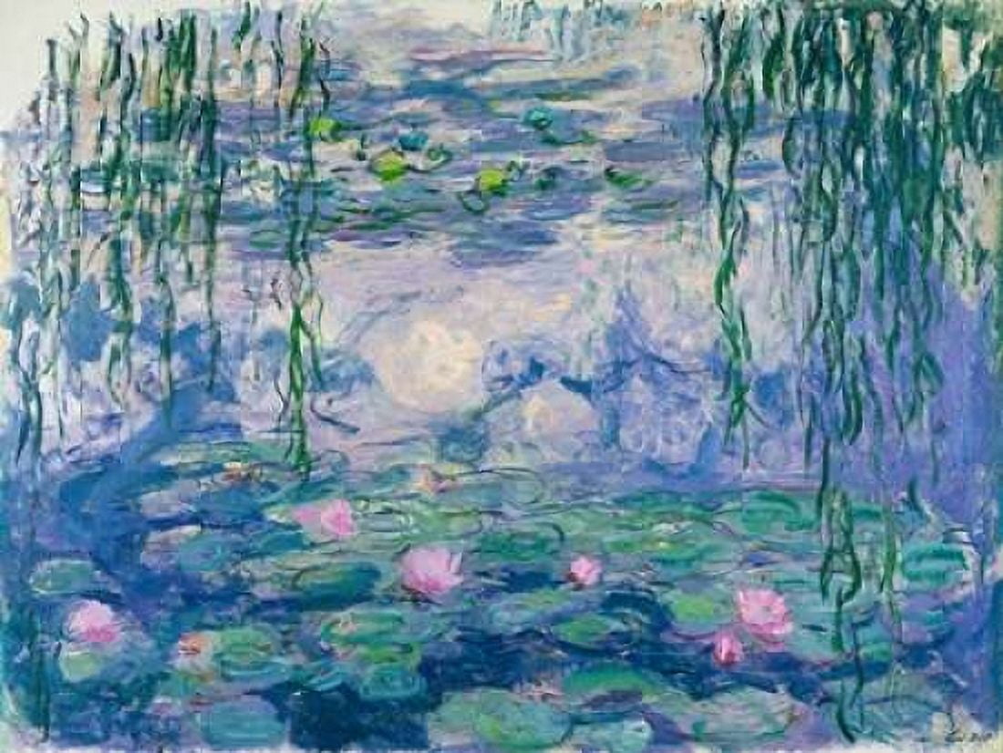 Waterlilies Canvas Art - Claude Monet (22 x 28)