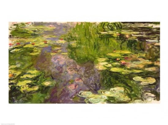 Waterlilies Canvas Art - Claude Monet (24 x 18)